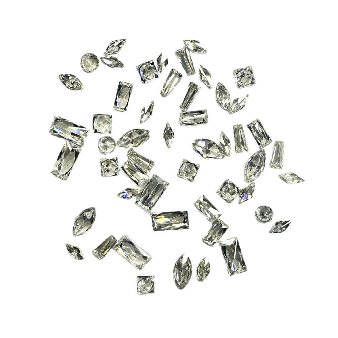 Mixed Shape Crystal Pack - Foil Free - Crystals for Tooth Gems & Nail Art