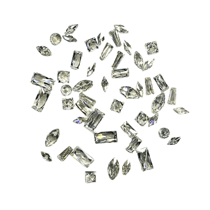 Mixed Shape Crystal Pack - Foil Free - Crystals for Tooth Gems & Nail Art