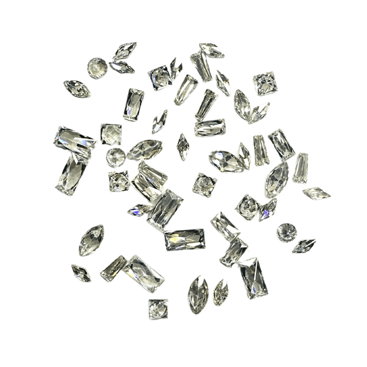Mixed Shape Crystal Pack - Foil Free - Crystals for Tooth Gems & Nail Art