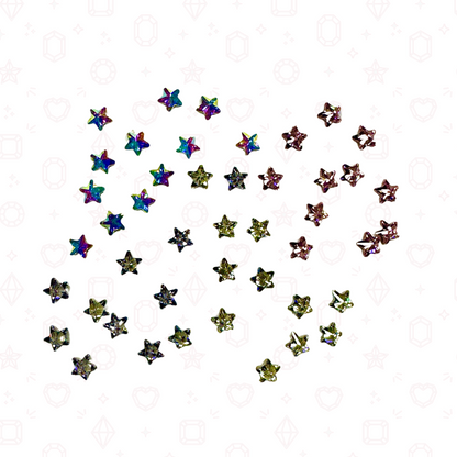 3mm Star Crystal Confetti Mix - Crystals for Tooth Gems & Nail Art