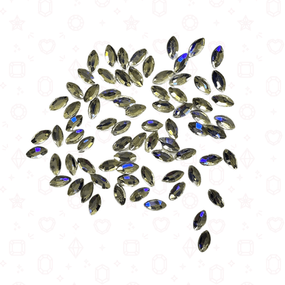 Navette Shape - 2mm x 3mm - NFH Flatback Rhinestone