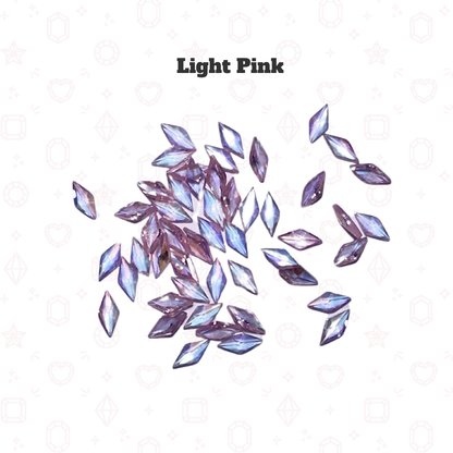 Foil Free Diamond Shape Flatbacks