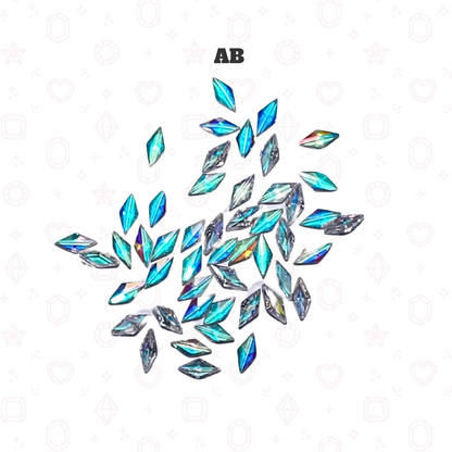 Foil Free Diamond Shape Flatbacks