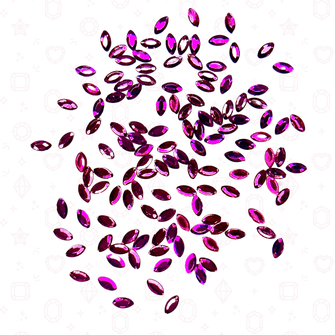 Navette Shape - 2mm x 3mm - NFH Flatback Rhinestone