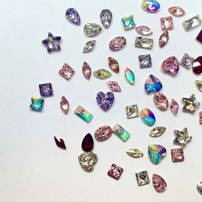 Mixed CZ Crystal Confetti Mix - Crystals for Tooth Gems & Nail Art