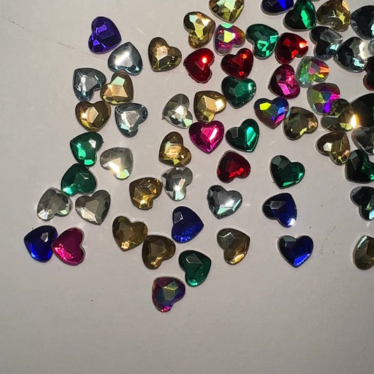 Heart Shape Rhinestone Confetti - Rhinestones for Tooth Gems & Nail Art