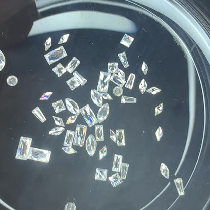 Mixed Shape Crystal Pack - Foil Free - Crystals for Tooth Gems & Nail Art