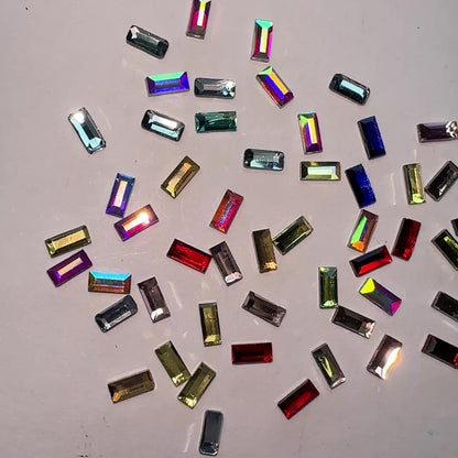 Baguette Shape Rhinestone Confetti - Rhinestones for Tooth Gems & Nail Art