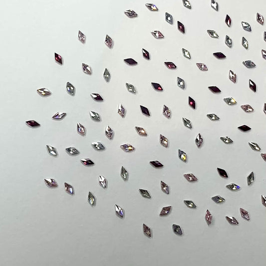 1.5mm x 3mm Diamond Crystal Confetti Mix - NFH Crystal