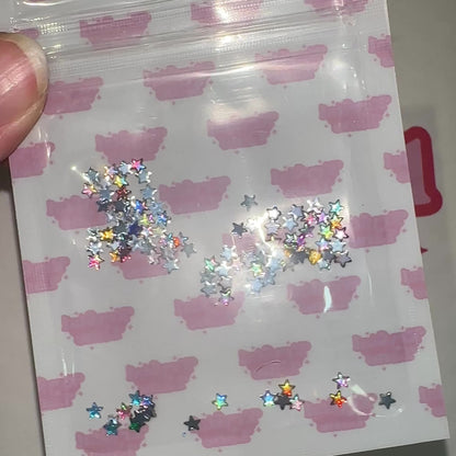 Acrylic Mini AB Star Confetti Mix - NHF Flatback