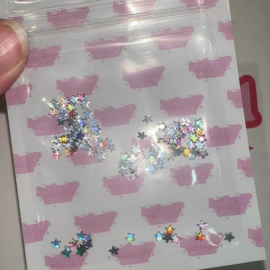 Acrylic Mini AB Star Confetti Mix - NHF Flatback