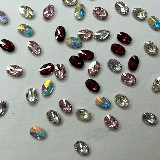 2mm x 3mm Oval Crystal Confetti Mix - NFH Crystal