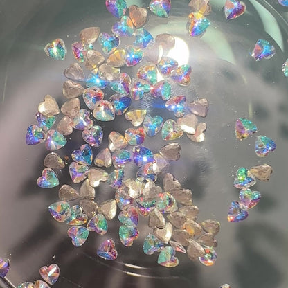 Mini CZ Hearts 3mm  - Crystals for Tooth Gems & Nail Art