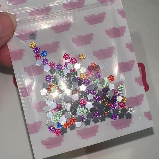 Acrylic Flower Confetti Mix - NHF Flatback