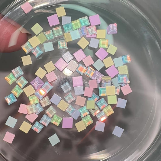 Square Opalite - 3mm - NHF Flatback Rhinestone