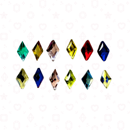 Diamond Rhombus Shape -  3mm x 5mm - NHF Flatback Rhinestone