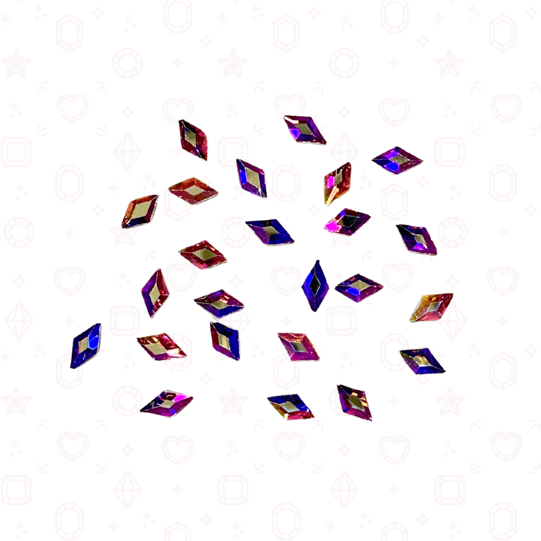 Diamond Rhombus Shape -  3mm x 5mm - NHF Flatback Rhinestone