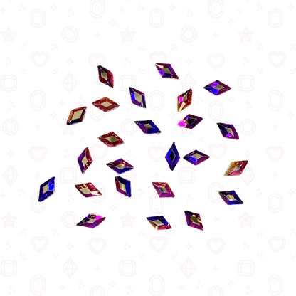 Diamond Rhombus Shape -  3mm x 5mm - NHF Flatback Rhinestone