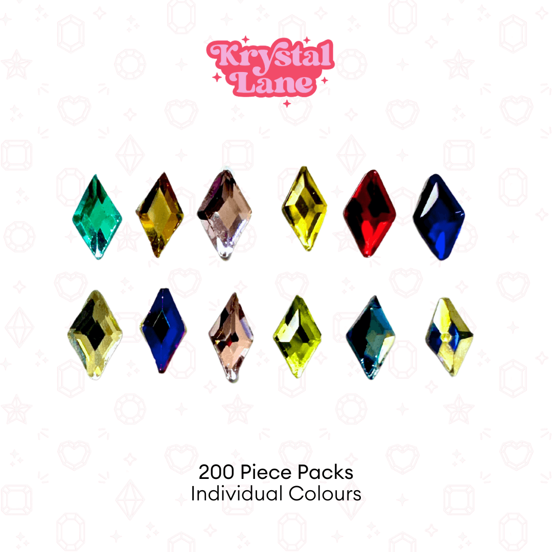 Diamond Rhombus Shape -  3mm x 5mm - Bulk Pack