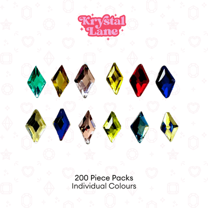 Diamond Rhombus Shape -  3mm x 5mm - Bulk Pack
