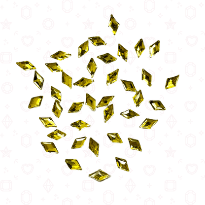 Diamond Rhombus Shape -  3mm x 5mm - NHF Flatback Rhinestone