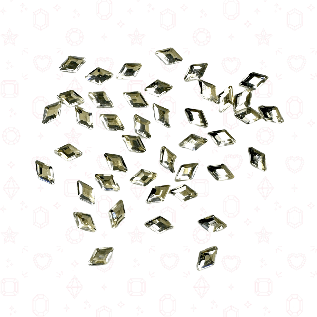 Diamond Rhombus Shape -  3mm x 5mm - NHF Flatback Rhinestone