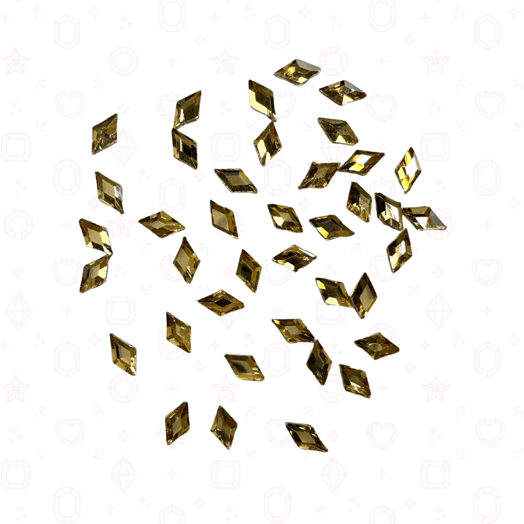 Diamond Rhombus Shape -  3mm x 5mm - NHF Flatback Rhinestone