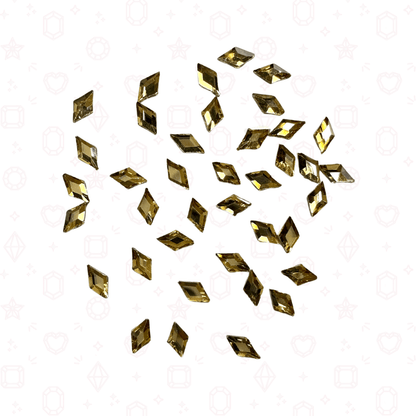 Diamond Rhombus Shape -  3mm x 5mm - NHF Flatback Rhinestone