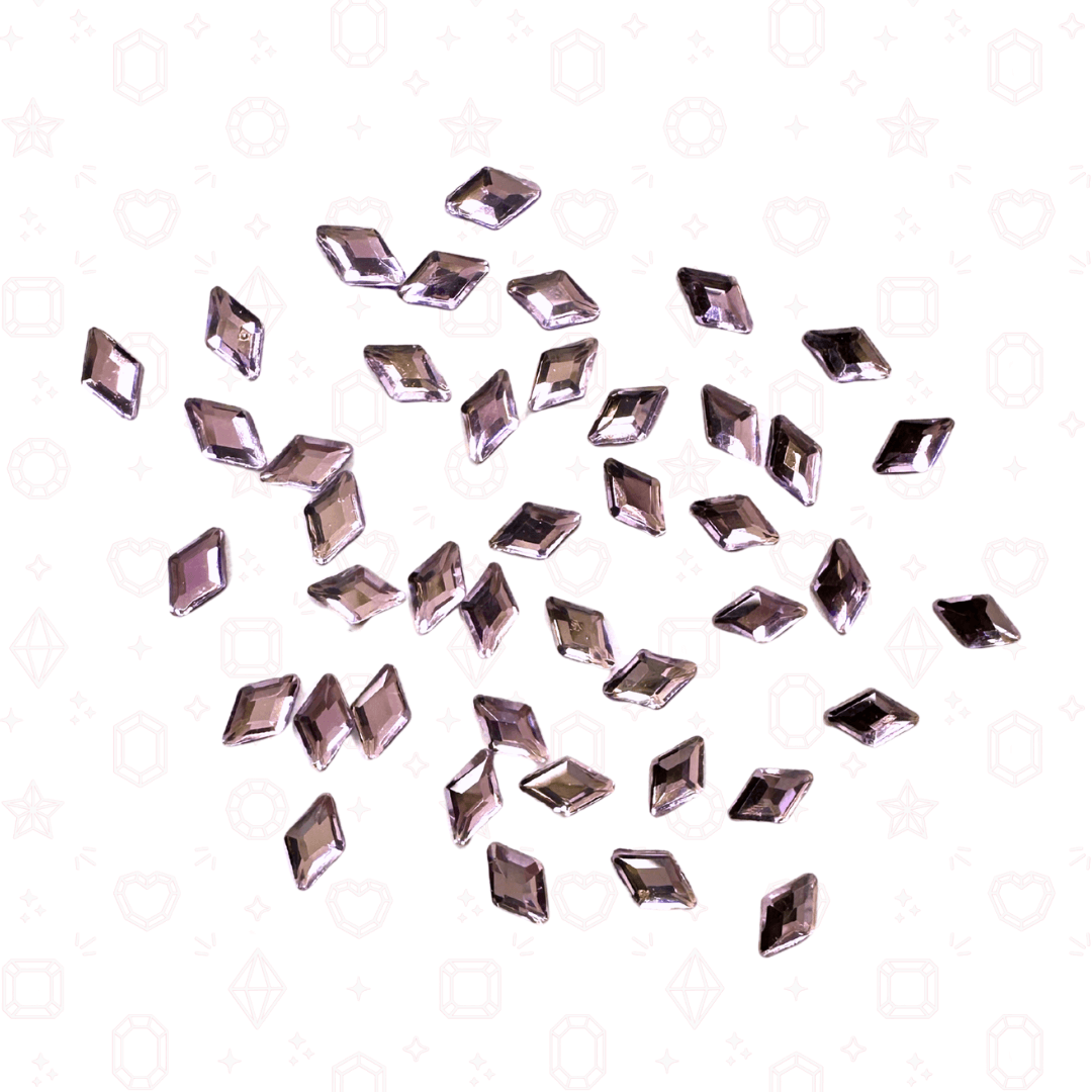 Diamond Rhombus Shape -  3mm x 5mm - NHF Flatback Rhinestone