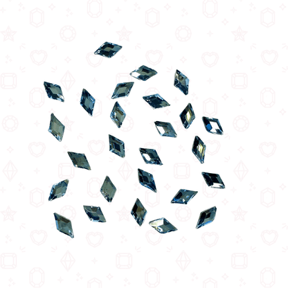 Diamond Rhombus Shape -  3mm x 5mm - NHF Flatback Rhinestone