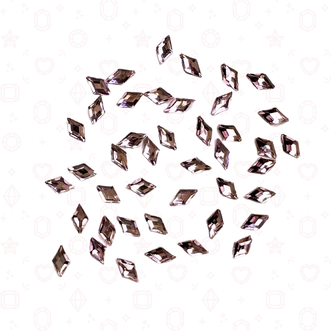 Diamond Rhombus Shape -  3mm x 5mm - NHF Flatback Rhinestone