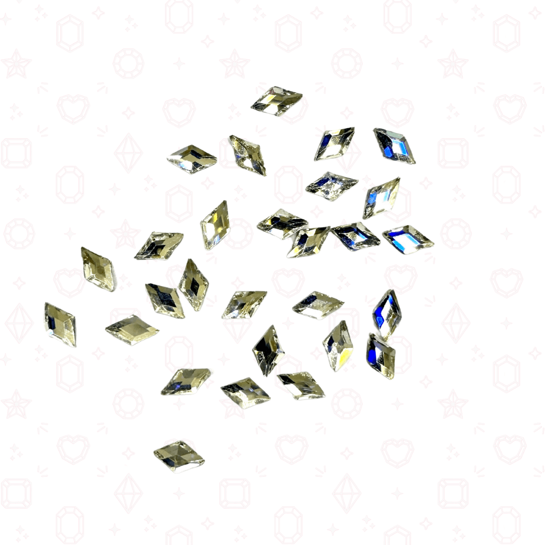 Diamond Rhombus Shape -  3mm x 5mm - NHF Flatback Rhinestone