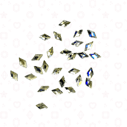 Diamond Rhombus Shape -  3mm x 5mm - NHF Flatback Rhinestone