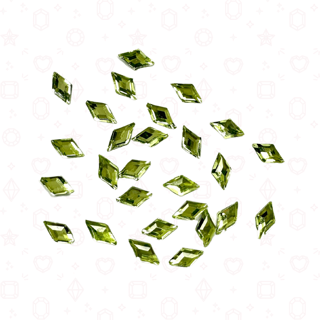 Diamond Rhombus Shape -  3mm x 5mm - NHF Flatback Rhinestone