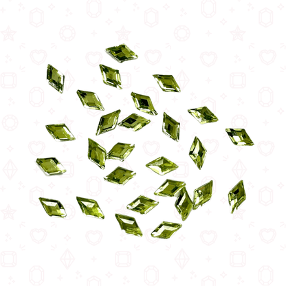 Diamond Rhombus Shape -  3mm x 5mm - NHF Flatback Rhinestone