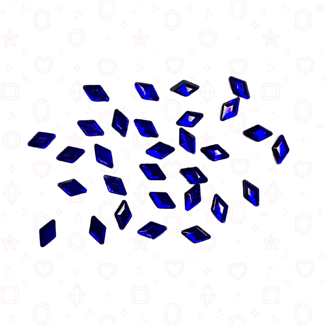 Diamond Rhombus Shape -  3mm x 5mm - NHF Flatback Rhinestone
