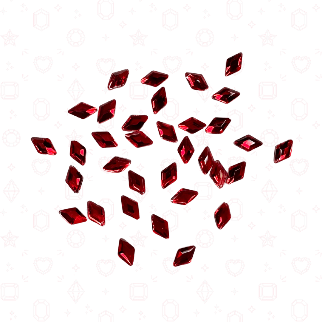 Diamond Rhombus Shape -  3mm x 5mm - NHF Flatback Rhinestone