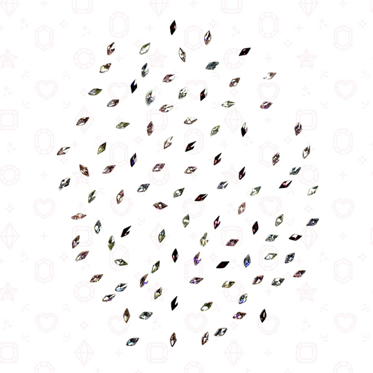 1.5mm x 3mm Diamond Crystal Confetti Mix - NFH Crystal