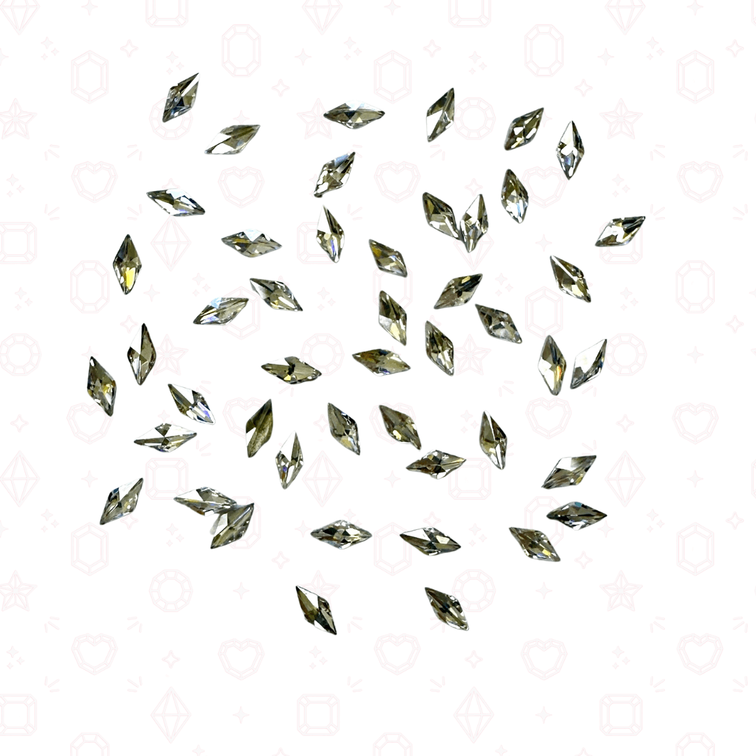 Mini CZ Diamonds 1.5mm x 3mm  - Crystals for Tooth Gems & Nail Art