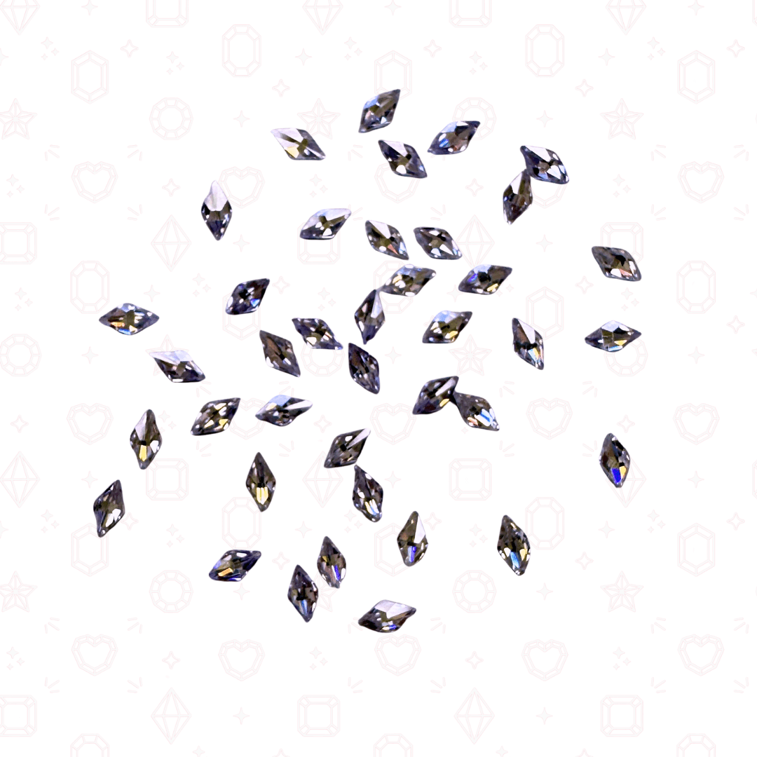 Mini CZ Diamonds 1.5mm x 3mm  - Crystals for Tooth Gems & Nail Art
