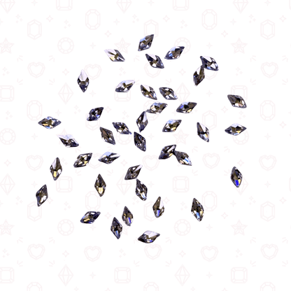 Mini CZ Diamonds 1.5mm x 3mm  - Crystals for Tooth Gems & Nail Art