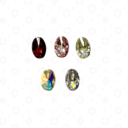 Mini CZ Oval 2mm x 3mm  - Crystals for Tooth Gems & Nail Art