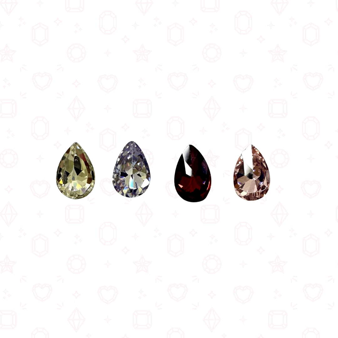 Mini CZ Pear 2mm x 3mm  - Crystals for Tooth Gems & Nail Art